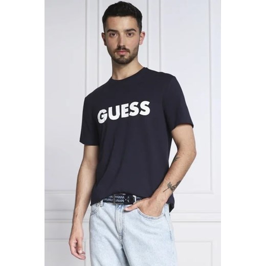 GUESS T-shirt LABYRINTH | Slim Fit ze sklepu Gomez Fashion Store w kategorii T-shirty męskie - zdjęcie 172810762