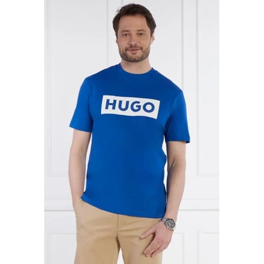 Hugo Blue T-shirt Nico | Regular Fit ze sklepu Gomez Fashion Store w kategorii T-shirty męskie - zdjęcie 172810891
