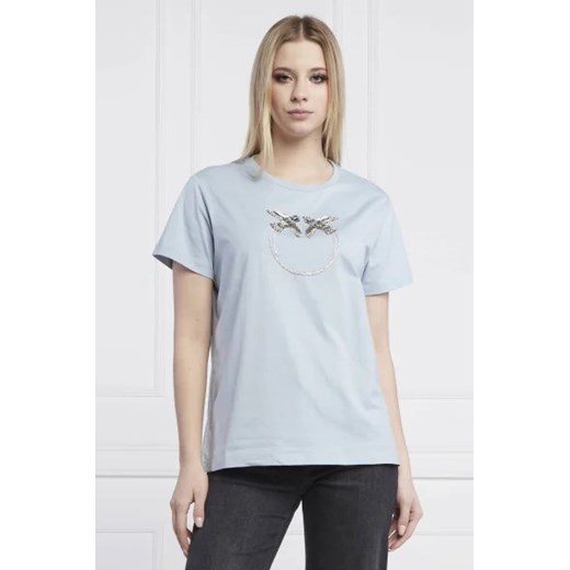 Pinko T-shirt QUENTIN 3 | Regular Fit ze sklepu Gomez Fashion Store w kategorii Bluzki damskie - zdjęcie 172810941