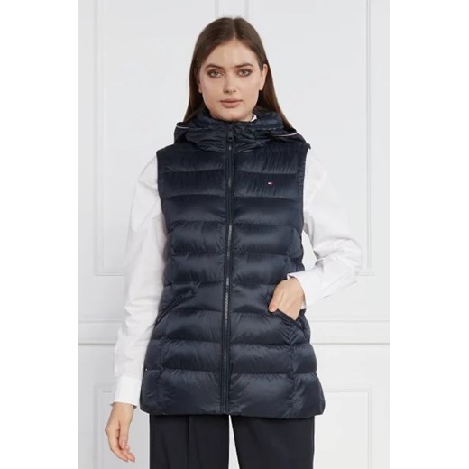 Granatowa kamizelka damska Tommy Hilfiger z poliestru