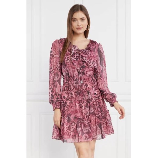 GUESS Sukienka LS LACE UP LUCY ze sklepu Gomez Fashion Store w kategorii Sukienki - zdjęcie 172813043