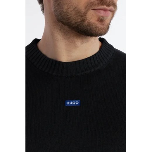 Hugo Blue Sweter San Cosmo-C | Regular Fit Hugo Blue S okazja Gomez Fashion Store