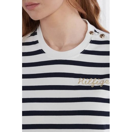 Tommy Hilfiger T-shirt GOLD BUTTON C-NK SS | Regular Fit Tommy Hilfiger XS Gomez Fashion Store wyprzedaż