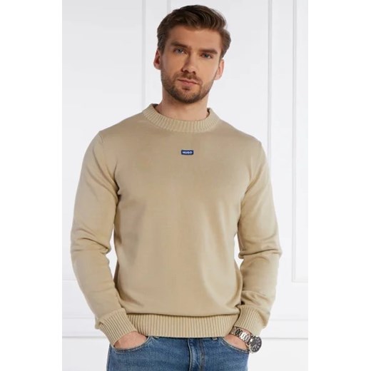 Hugo Blue Sweter San Cosmo-C | Regular Fit Hugo Blue S promocyjna cena Gomez Fashion Store