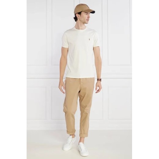 T-shirt męski Polo Ralph Lauren casual biały z krótkimi rękawami