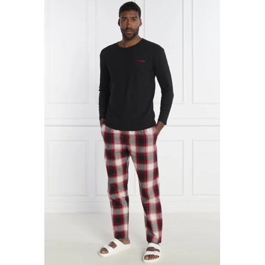 Hugo Bodywear Piżama Soft Check Long Set | Relaxed fit ze sklepu Gomez Fashion Store w kategorii Piżamy męskie - zdjęcie 172814491