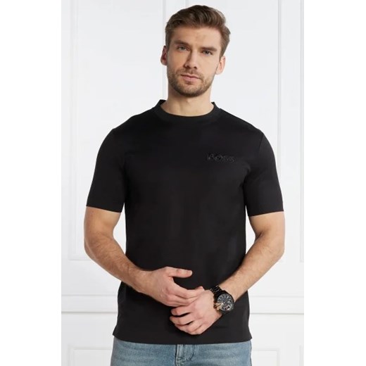 BOSS BLACK T-shirt Tiburt | Regular Fit | mercerised ze sklepu Gomez Fashion Store w kategorii T-shirty męskie - zdjęcie 172815403
