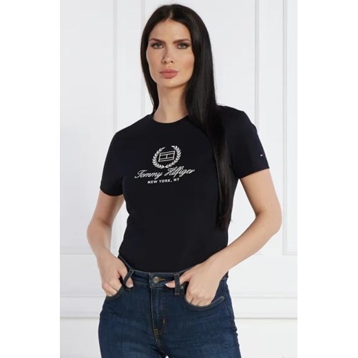 Tommy Hilfiger T-shirt | Slim Fit ze sklepu Gomez Fashion Store w kategorii Bluzki damskie - zdjęcie 172815732
