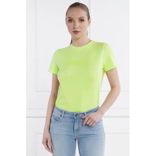 BOSS ORANGE T-shirt C_ELOGO_5 | Regular Fit ze sklepu Gomez Fashion Store w kategorii Bluzki damskie - zdjęcie 172817753
