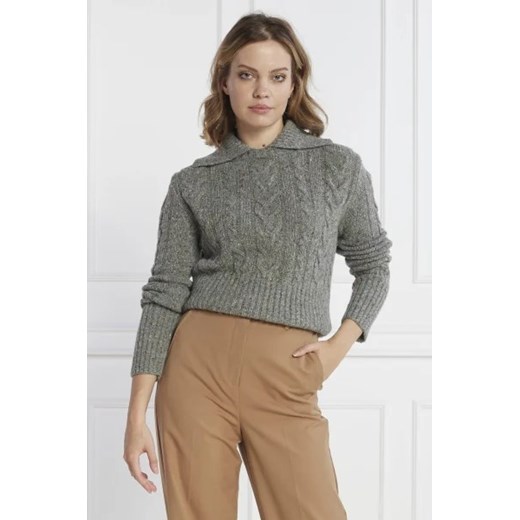 Weekend MaxMara Wełniany sweter SAVIO | Cropped Fit ze sklepu Gomez Fashion Store w kategorii Swetry damskie - zdjęcie 172818021