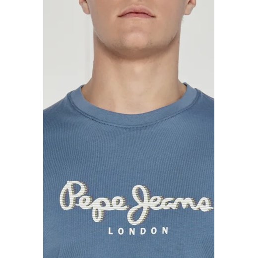 T-shirt męski Pepe Jeans niebieski