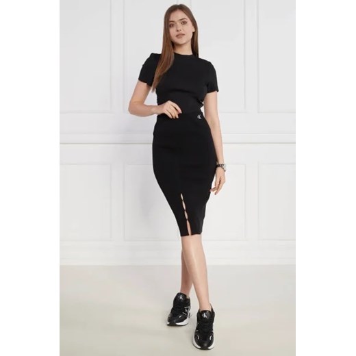 Bluzka damska Calvin Klein z elastanu na wiosnę 