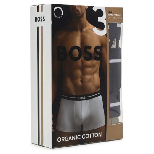 BOSS BLACK Bokserki 3-pack Trunk 3P Bold Design S promocja Gomez Fashion Store