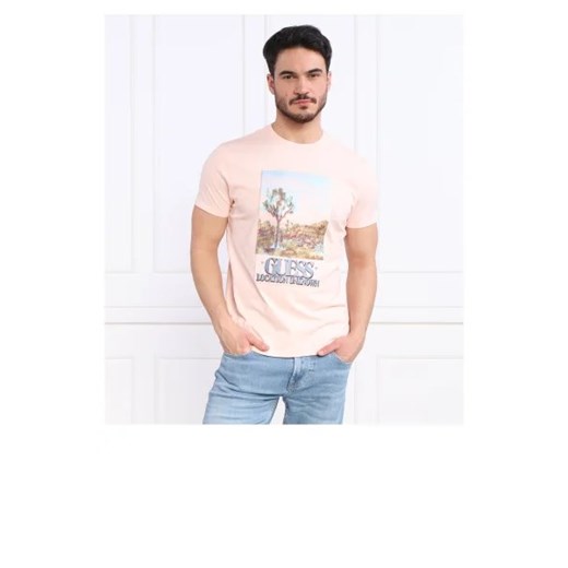 GUESS T-shirt DESERT PHOTO | Regular Fit ze sklepu Gomez Fashion Store w kategorii T-shirty męskie - zdjęcie 172819941
