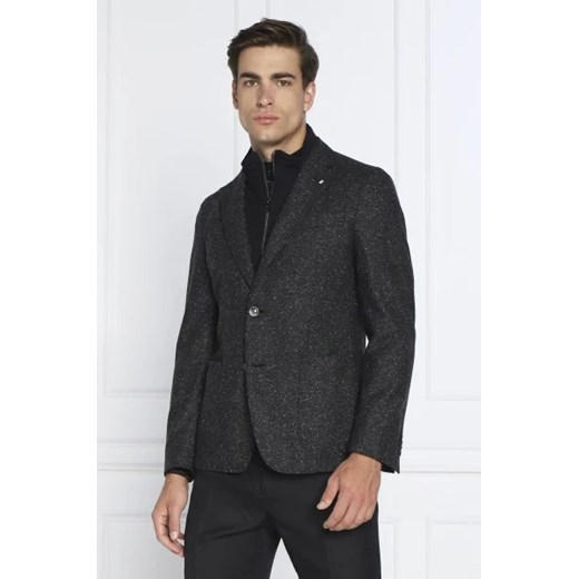 BOSS BLACK Wełniana marynarka C-Hanry-Bib-A-224 | Slim Fit | z dodatkiem jedwabiu ze sklepu Gomez Fashion Store w kategorii Marynarki męskie - zdjęcie 172820742