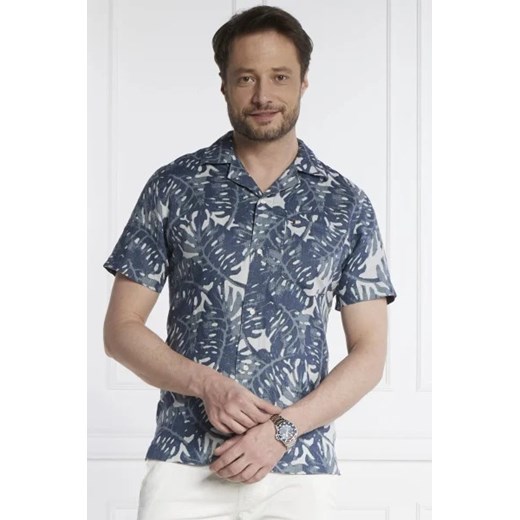 Tommy Hilfiger Lniana koszula W-DIFFUSED FOLIAGE | Regular Fit ze sklepu Gomez Fashion Store w kategorii Koszule męskie - zdjęcie 172820992