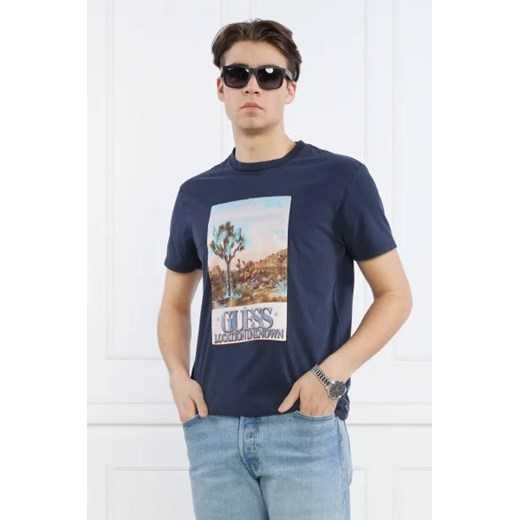 GUESS T-shirt DESERT PHOTO | Regular Fit ze sklepu Gomez Fashion Store w kategorii T-shirty męskie - zdjęcie 172821430
