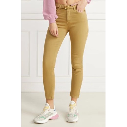 Pinko Spodnie z paskiem SUSAN | Skinny fit | denim ze sklepu Gomez Fashion Store w kategorii Jeansy damskie - zdjęcie 172822410