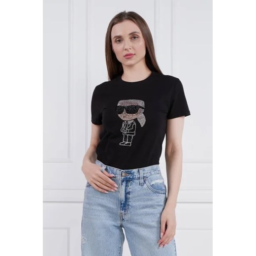 Karl Lagerfeld T-shirt ikonik 2.0 | Regular Fit ze sklepu Gomez Fashion Store w kategorii Bluzki damskie - zdjęcie 172823163