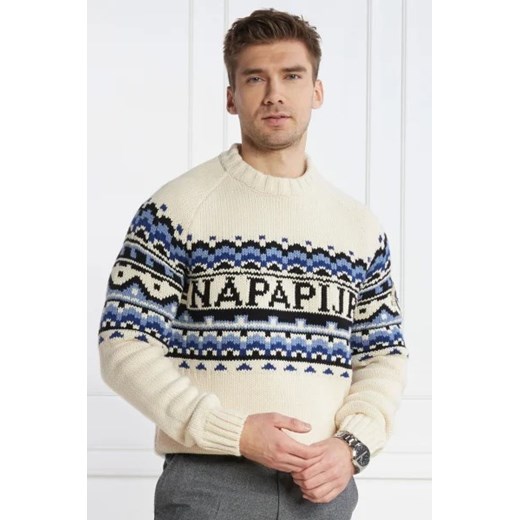 Napapijri Sweter D-HORLICK | Regular Fit | z dodatkiem wełny Napapijri S Gomez Fashion Store okazja