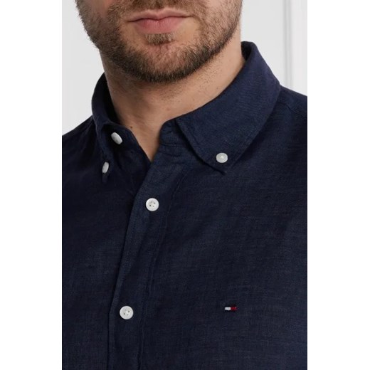 Tommy Hilfiger Lniana koszula PIGMENT DYED | Regular Fit Tommy Hilfiger M okazja Gomez Fashion Store