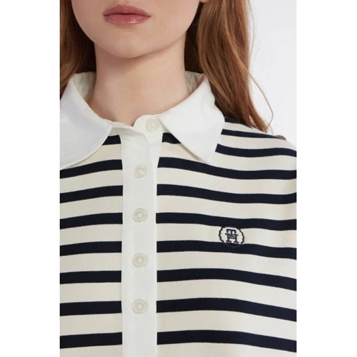 Bluzka damska Tommy Hilfiger z kołnierzykiem