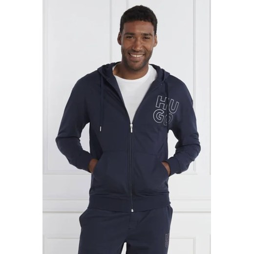 Hugo Bodywear Bluza Stacked Jacket Hood | Regular Fit ze sklepu Gomez Fashion Store w kategorii Bluzy męskie - zdjęcie 172825411