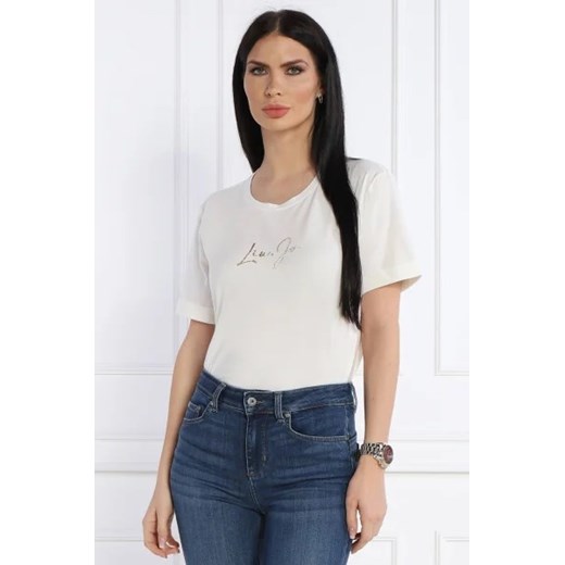 Liu Jo Sport T-shirt | Regular Fit ze sklepu Gomez Fashion Store w kategorii Bluzki damskie - zdjęcie 172826350