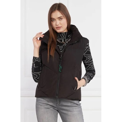 Karl Lagerfeld Puchowy bezrękawnik | Regular Fit ze sklepu Gomez Fashion Store w kategorii Kamizelki damskie - zdjęcie 172827310