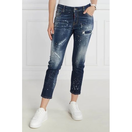 Dsquared2 Jeansy Cool Girl Cropped Jean | Regular Fit | low rise ze sklepu Gomez Fashion Store w kategorii Jeansy damskie - zdjęcie 172827361