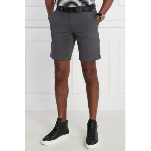 Calvin Klein Szorty + pasek MODERN TWILL | Slim Fit Calvin Klein 40 okazja Gomez Fashion Store