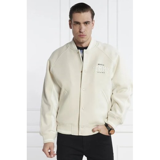 Tommy Jeans Ocieplana kurtka bomber | Loose fit | z dodatkiem wełny ze sklepu Gomez Fashion Store w kategorii Kurtki męskie - zdjęcie 172828723
