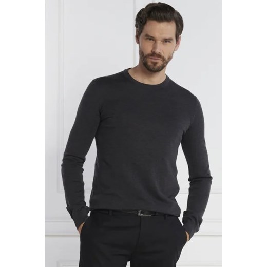 HUGO Wełniany sweter San Cedric-M1 | Regular Fit ze sklepu Gomez Fashion Store w kategorii Swetry męskie - zdjęcie 172829071