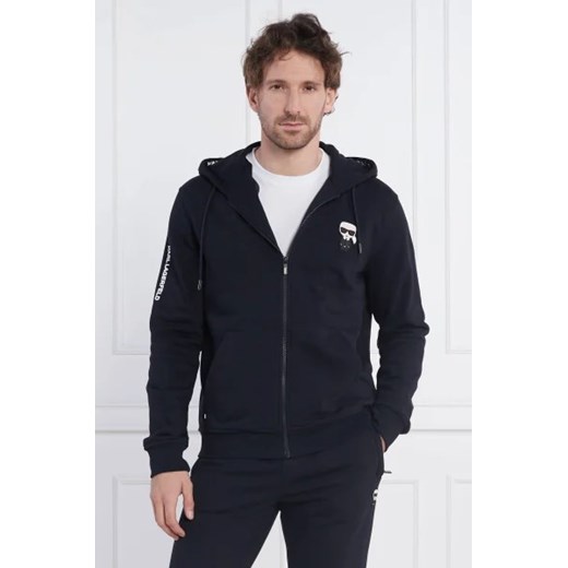 Karl Lagerfeld Bluza SWEAT HOODY JACKET | Regular Fit Karl Lagerfeld L Gomez Fashion Store promocyjna cena