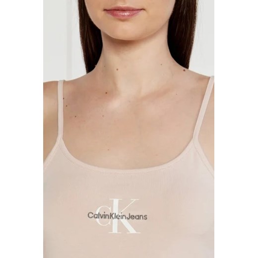 CALVIN KLEIN JEANS Top Monologo | Slim Fit L okazja Gomez Fashion Store