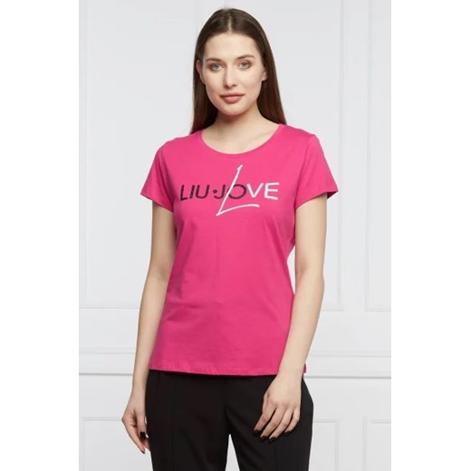 Liu Jo Sport T-shirt | Regular Fit ze sklepu Gomez Fashion Store w kategorii Bluzki damskie - zdjęcie 172831703