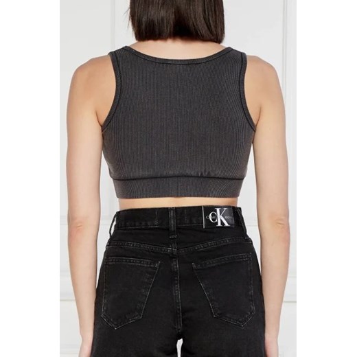 CALVIN KLEIN JEANS Top LABEL WASHED | Cropped Fit L promocyjna cena Gomez Fashion Store