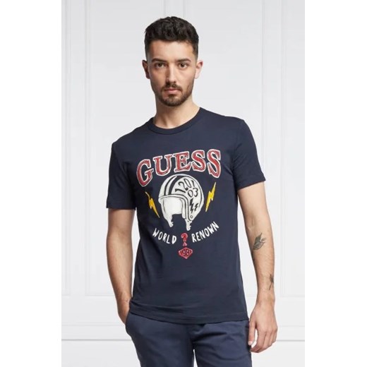 GUESS T-shirt ROUTE | Slim Fit ze sklepu Gomez Fashion Store w kategorii T-shirty męskie - zdjęcie 172832090