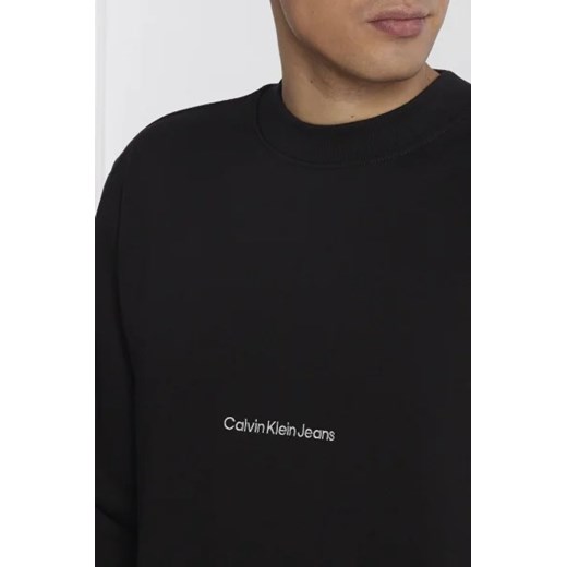 CALVIN KLEIN JEANS Bluza INSTITUTIONAL CREW NECK | Relaxed fit S promocja Gomez Fashion Store