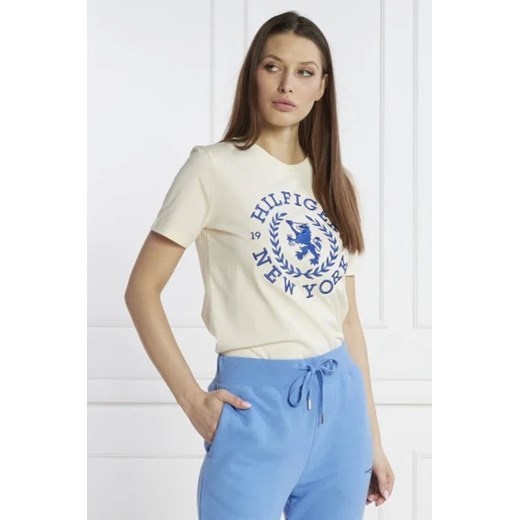 Tommy Hilfiger T-shirt REG CREST C-NK TEE SS | Regular Fit ze sklepu Gomez Fashion Store w kategorii Bluzki damskie - zdjęcie 172833880