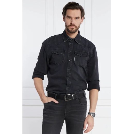 Karl Lagerfeld Koszula | Regular Fit | denim ze sklepu Gomez Fashion Store w kategorii Koszule męskie - zdjęcie 172834683