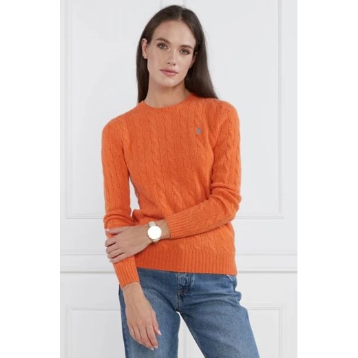 POLO RALPH LAUREN Wełniany sweter | Regular Fit | z dodatkiem kaszmiru ze sklepu Gomez Fashion Store w kategorii Swetry damskie - zdjęcie 172834781