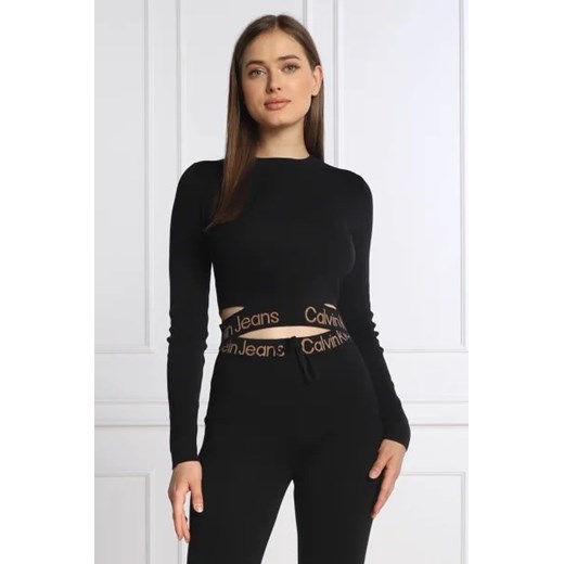 CALVIN KLEIN JEANS Sweter | Cropped Fit XS wyprzedaż Gomez Fashion Store