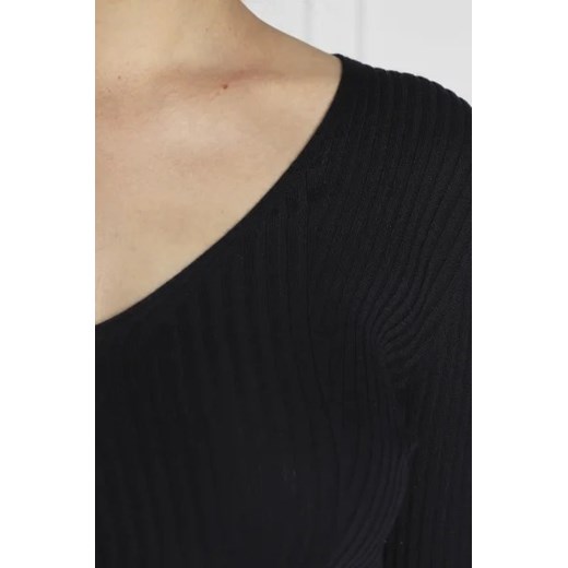 Emporio Armani Jedwabny sweter | z dodatkiem kaszmiru Emporio Armani S okazyjna cena Gomez Fashion Store