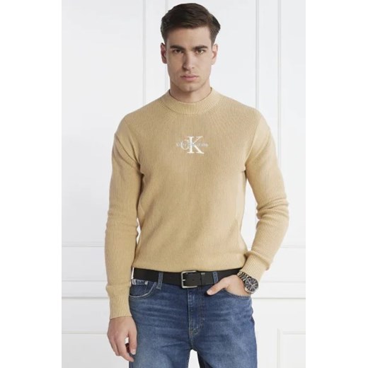 CALVIN KLEIN JEANS Sweter | Slim Fit L okazyjna cena Gomez Fashion Store