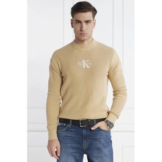 CALVIN KLEIN JEANS Sweter | Slim Fit ze sklepu Gomez Fashion Store w kategorii Swetry męskie - zdjęcie 172837314