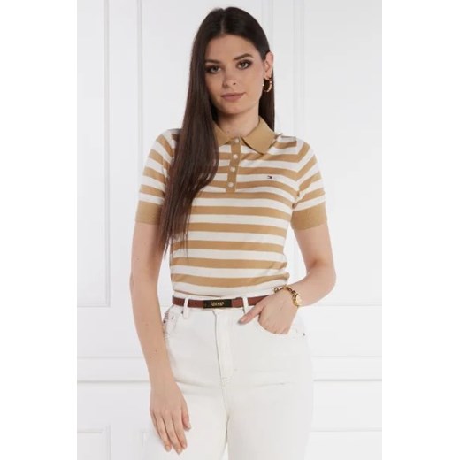 Tommy Hilfiger Polo BUTTON | Regular Fit ze sklepu Gomez Fashion Store w kategorii Bluzki damskie - zdjęcie 172837710