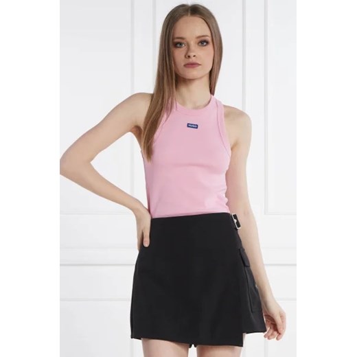 Hugo Blue Top Easy Tank | Slim Fit ze sklepu Gomez Fashion Store w kategorii Bluzki damskie - zdjęcie 172838180
