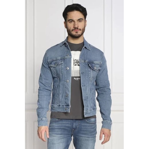 Pepe Jeans London Kurtka jeansowa PINNER | Regular Fit ze sklepu Gomez Fashion Store w kategorii Kurtki męskie - zdjęcie 172839384