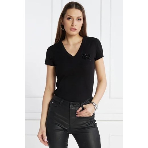 Armani Exchange T-shirt | Regular Fit ze sklepu Gomez Fashion Store w kategorii Bluzki damskie - zdjęcie 172839410